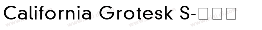 California Grotesk S字体转换